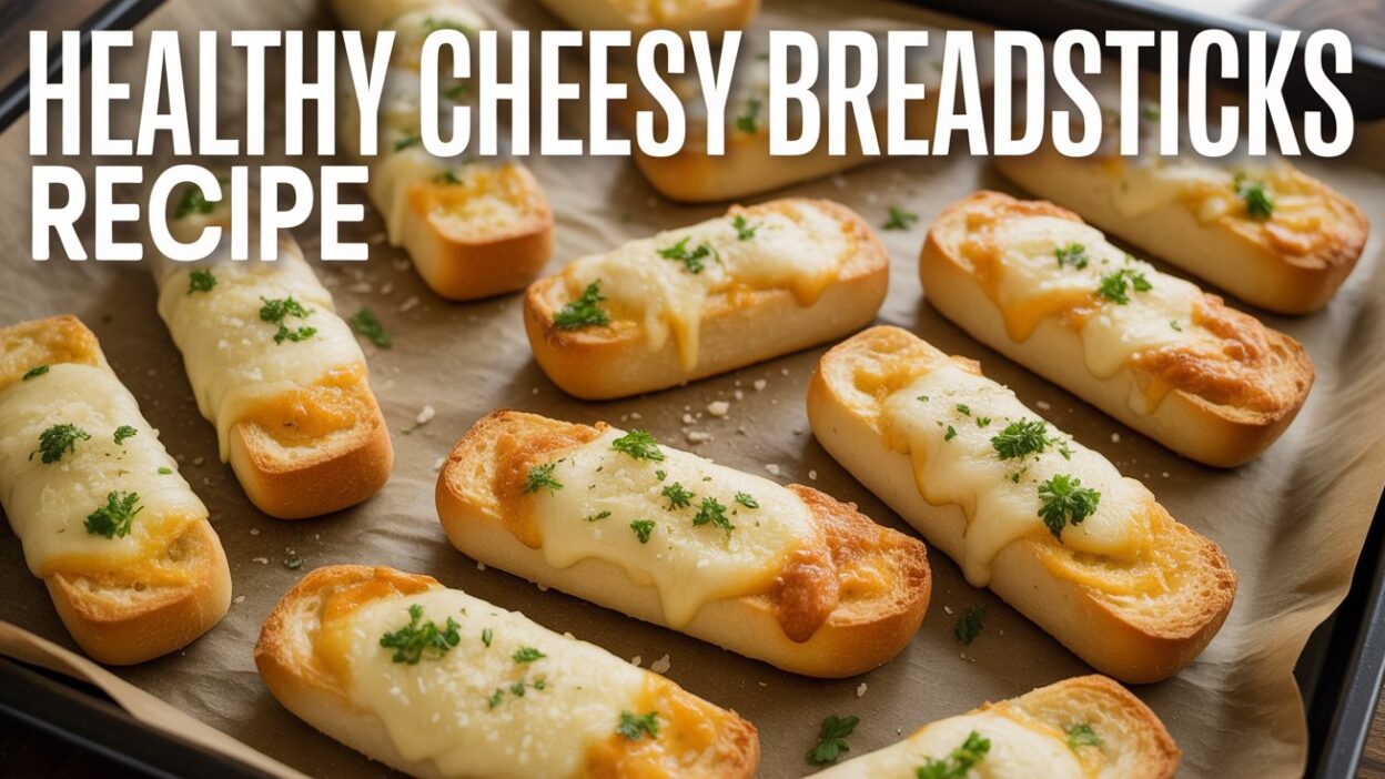 Healthy Cheesy Breadsticks Recipe